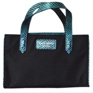 Kate Spade Black mini Tote with Teal Accents